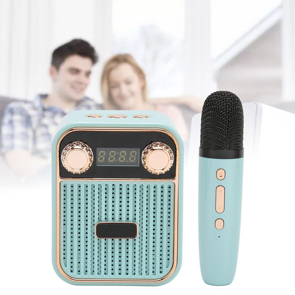 Karaoke Machine HiFi Stereo Sound Portable Speaker with Microphone for Kids Gifts
