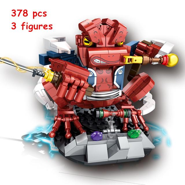 

Ninja Bijuu Uzumaki Naruto Kurama Kyuubi Nine Tailed Fox Building Blocks Kit Classic Cartoon Anime Movie Model Kids Toys Gift