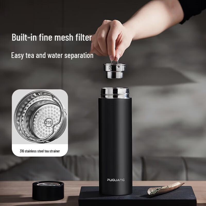 Fuguang Stainless Steel Tea Infuser Thermos Bottle (520ml)
