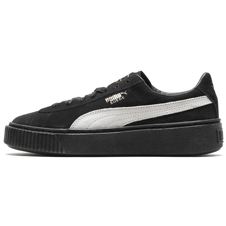 PUMA Suede Skate Shoes 'Black White' Women's (Unisex) Skateboard Shoes 364718 03
