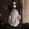 Halloween Geister Pflanztopf, Gruseliger Weißer Geister Blumentopf, Kleiner Dekorativer Pflanzenbehälter für Garten, Hof, Veranda, Tischplatte, Innen Außen Dekoration