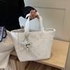 Underarm Tote Bag with Pleated Design, Stylish for Daily Commuting, Handbag Made of Fabric