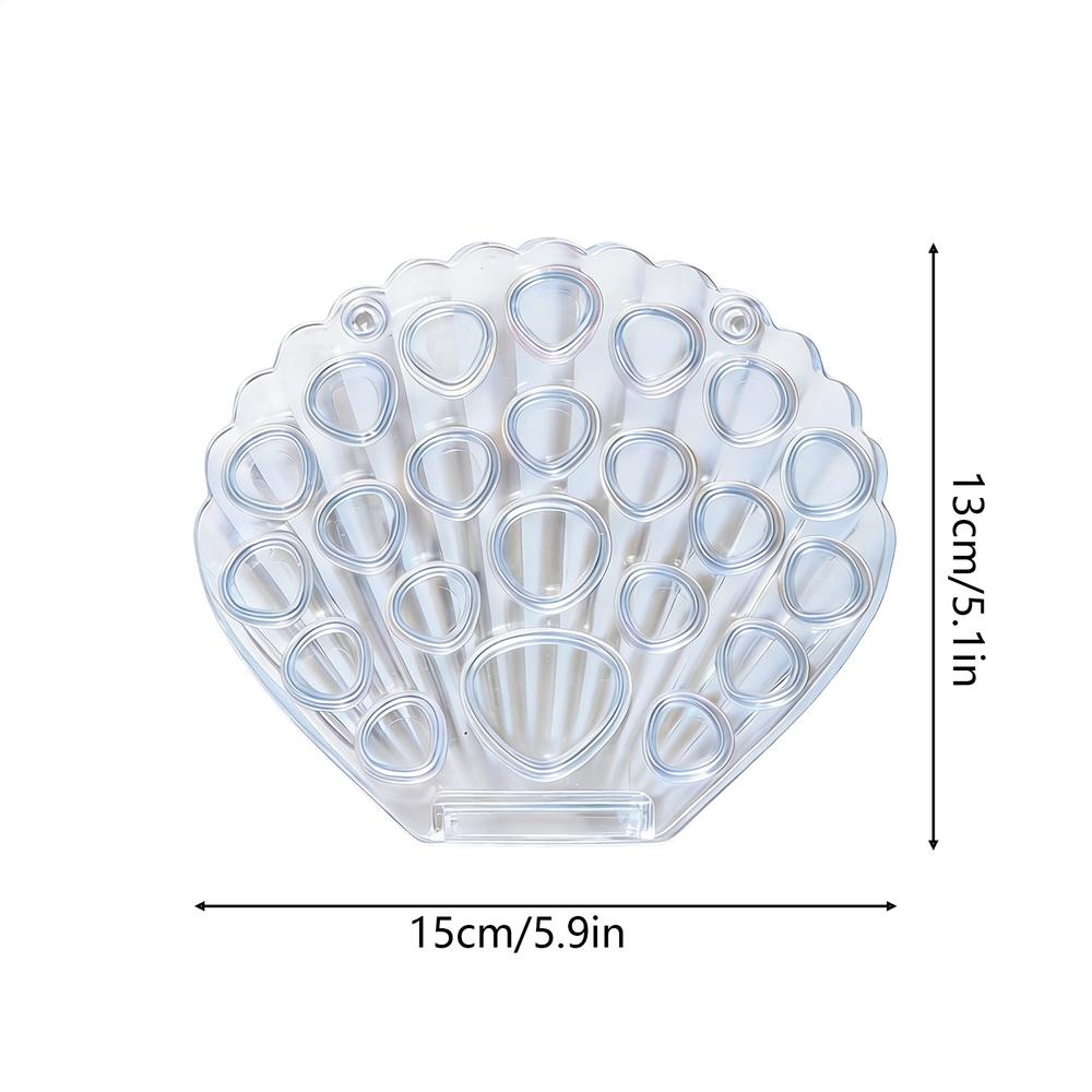 Seashell display box Transparent seashell photo frame Transparent conch and seashell storage box Magnetic Jewelry Container