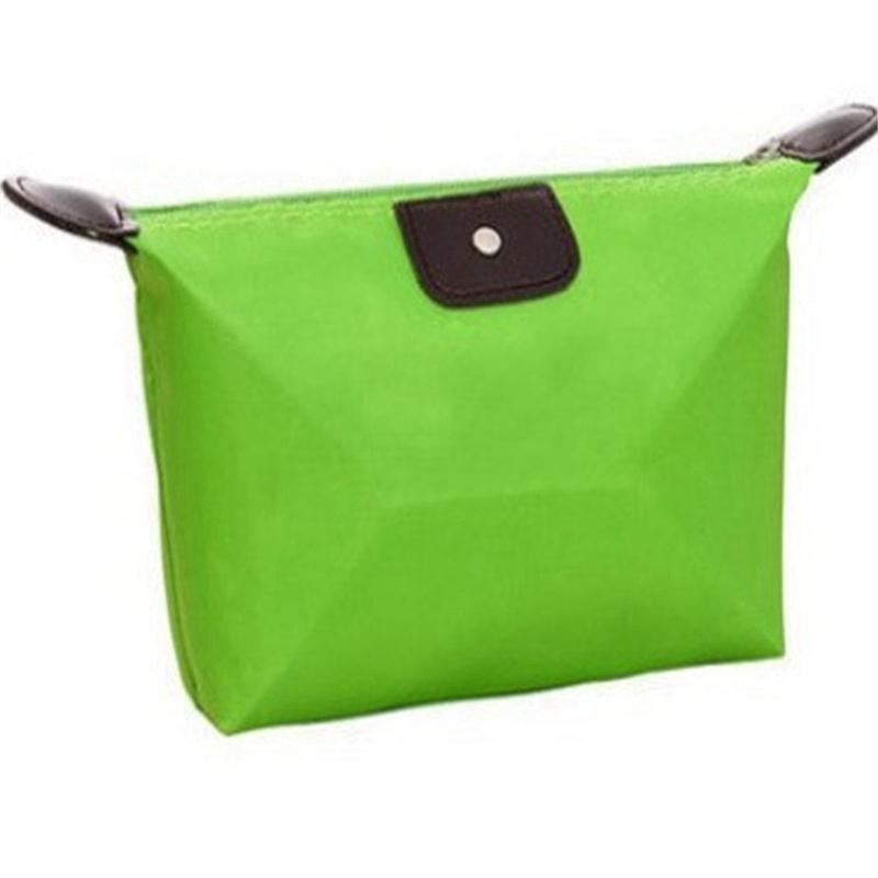

Косметичка Сумка для краси Сумка для подорожей Тримач для макіяжу Сумка для миття Туалетні засоби 26.5cm*7cm*13cm зелений