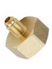 Part Bottle Adapter Accessories 1/4SAE G3/4 Brass Gold Car Conditioner Adapter For R134A Bottle Adapter Useful High Quality
