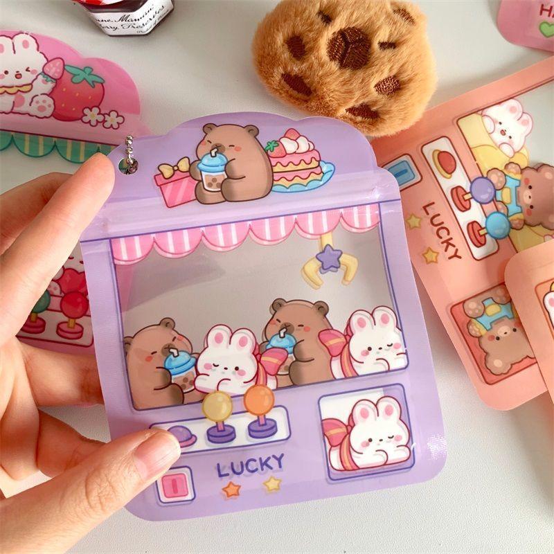 4PCS Cartoon Ita Bag Pins Badge Protector Case Candy Case Anime Badges Decoration Bag Accessories Pin Case Birthday Gift