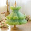Little Girls Princess Bowknot Dress Kids Birthday Flower Girl Party Dress