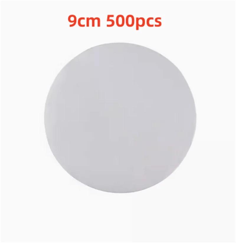 500 buc suqare rotund alb chifle de bambus pentru aburi Căptușeală din hârtie Covoraș antiaderent pentru cuptor Hârtie pentru grătar pentru grătar Hârtie de copt pentru hamburger