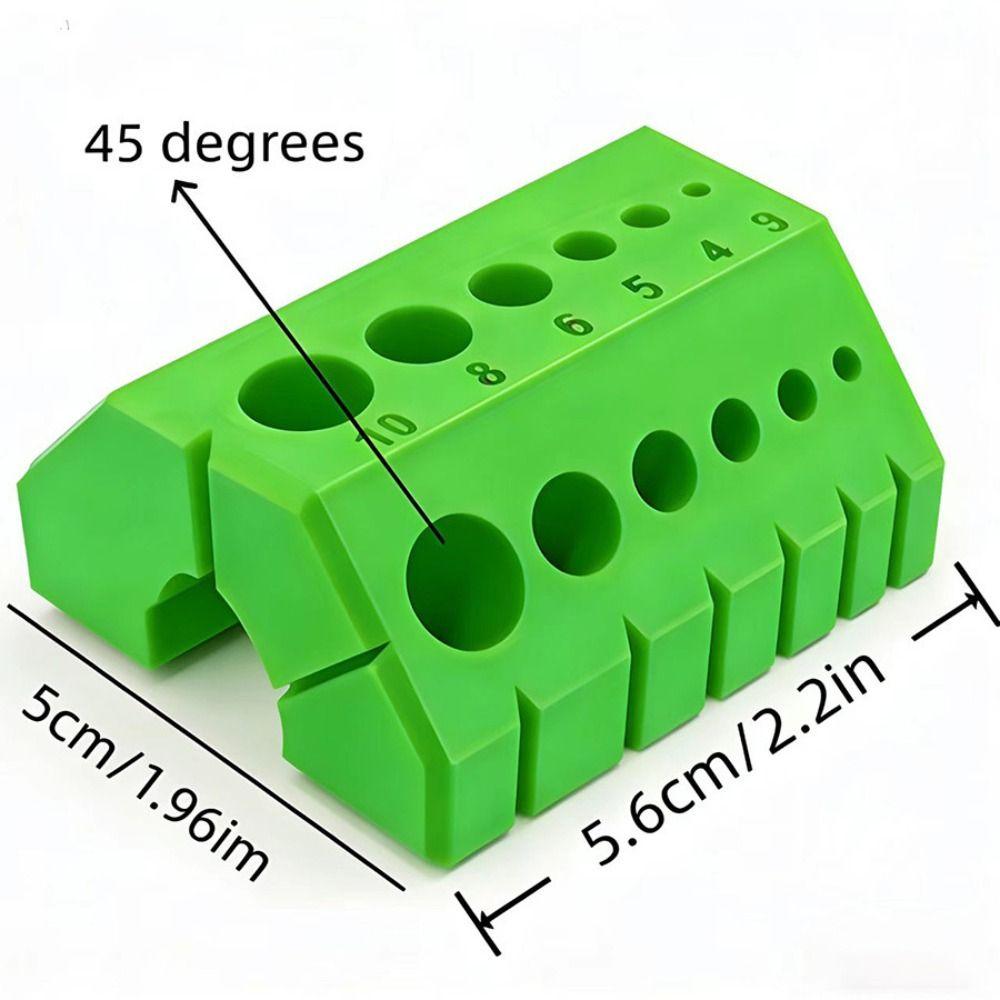 Portable 45° 90° Drill Guide with Numerical Scale Plastic Angle Drilling Guide for Multiple Hole Sizes Drill Holder Tool