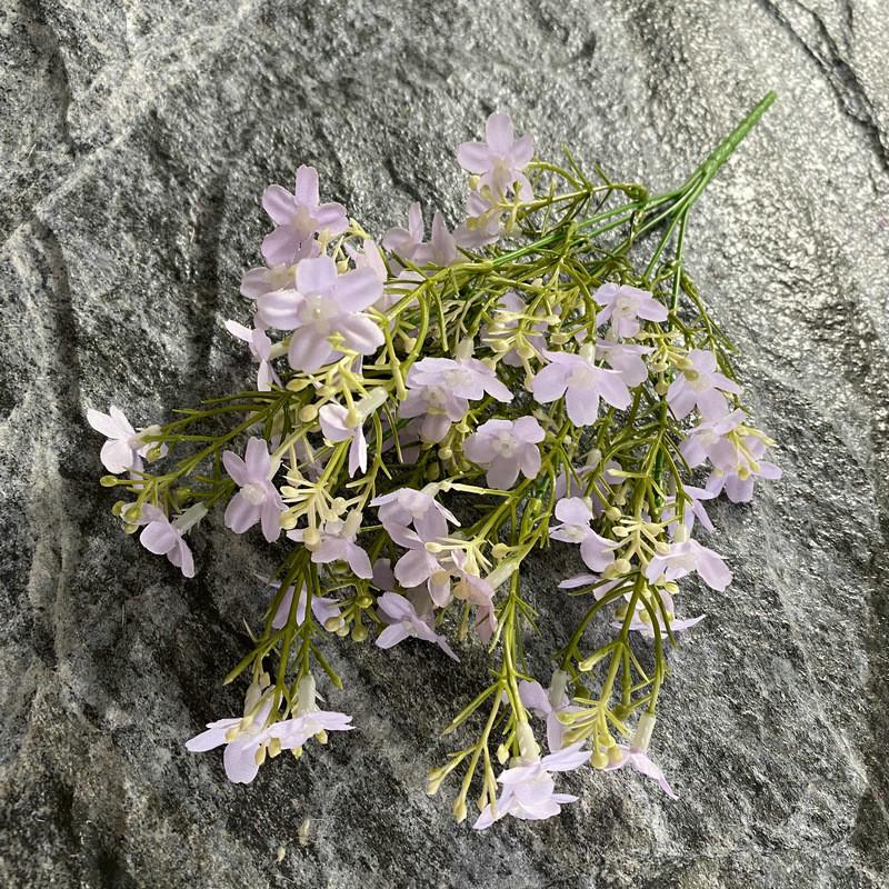 

Шелковый стебель 5 Орхидея Цветочная композиция для гостиной и украшение для мероприятия светло-фиолетовый