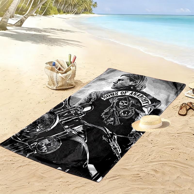 Rebellion Brotherhood Beach Towel Soft Outdoor Camping Swim Absorbent Bath Towel Outdoor Pool Towel Fashion Outdoor Picnic Beach Mat