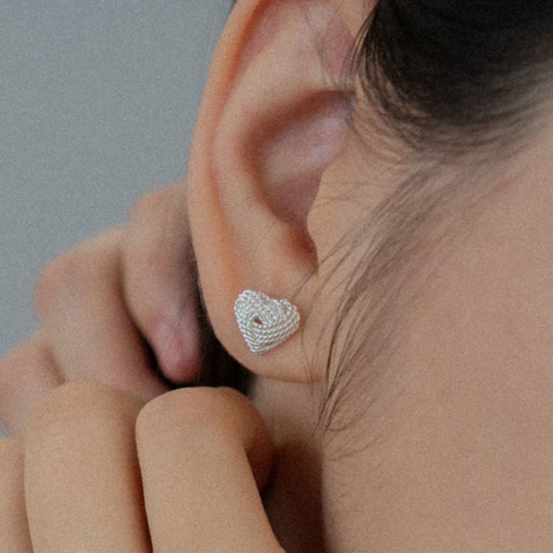 

NORMALLEE [Silver 925] Eternal Love Earrings Silver