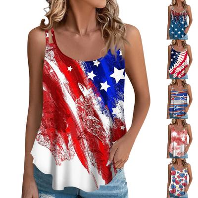 Women's Short Sleeve Shirts Print Tops Sleeveless Tank Tops T-Shirts Summer Tops