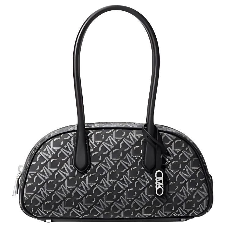 

Michael Kors Gold Metal Logo Faux Leather Shoulder Tote Bag Small Women handbags Black Silver 30F4G1US5V-023 Basic Set (Bag+Dust Bag)