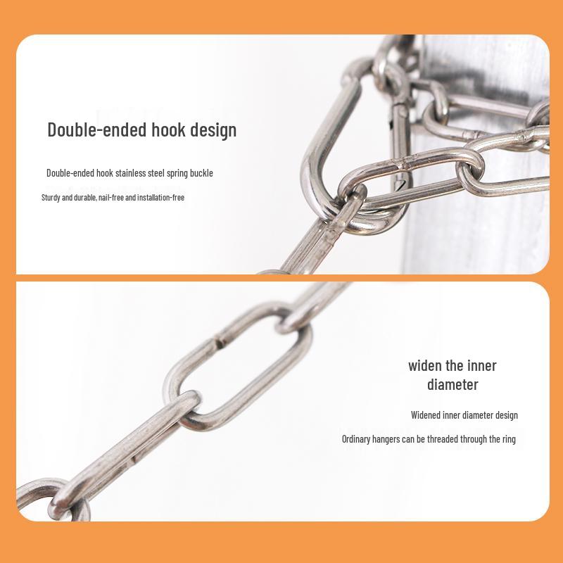 304 Stainless Steel Clothesline Chain for Outdoor Quilts and Clothes Drying