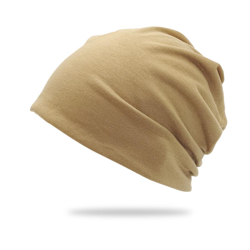 

Заграничная однотонная шапка-бини с отворотом - Двухслойная послеродовая шапка для холодной погоды M (56-58 cm)