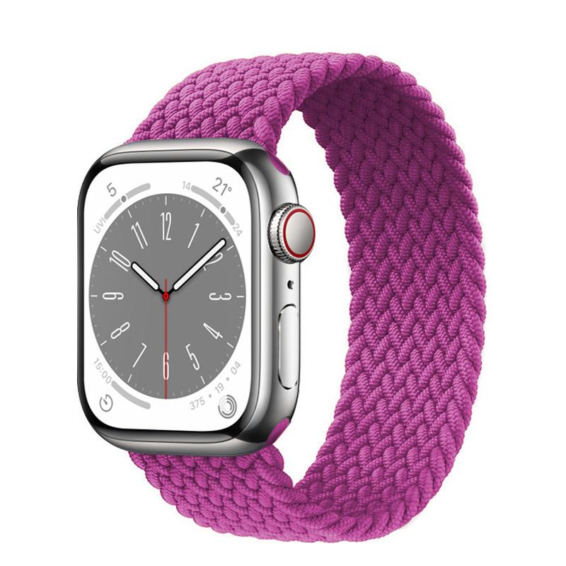 Strap For Apple Watch Band 44mm 40mm 45mm 41mm 49mm 38mm 42mm Elastic Braided Solo Loop Bracelet Iwatch Series 7 Se 3 6 8 Ultra