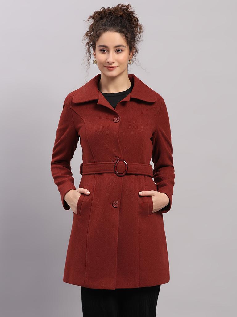 MONTE CARLO Women Collar Full Sleeve Coat