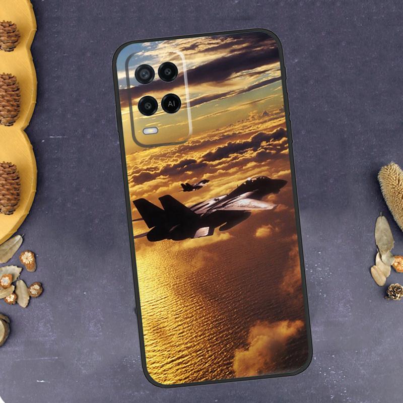 F14 Fighter Tomcat Phone Case For Oppo A79 A18 A38 A58 A78 A98 A17 A40 A60 A80 A16 A76 A96 A15 A74 A94 A54 A77