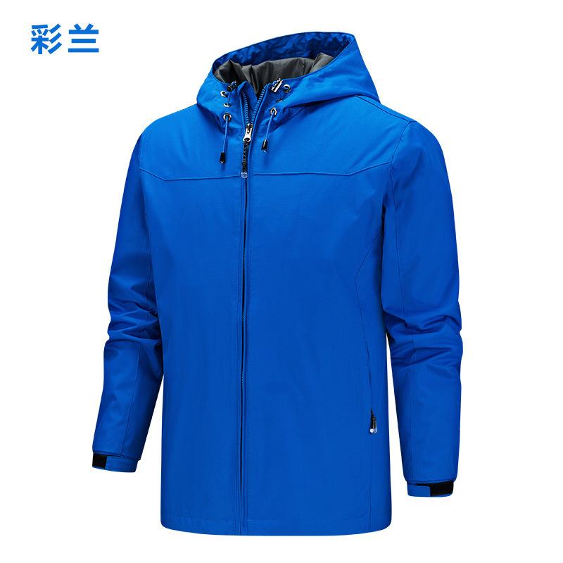 Thin Spring and Autumn Single-layer Outdoor Hardshell Jacket Men's Jacket Windproof Waterproof Four Seasons Mountaineering Clothing Printed