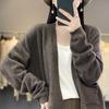 Women S V Neck Loose Knit Cardigan Sweater With Pockets