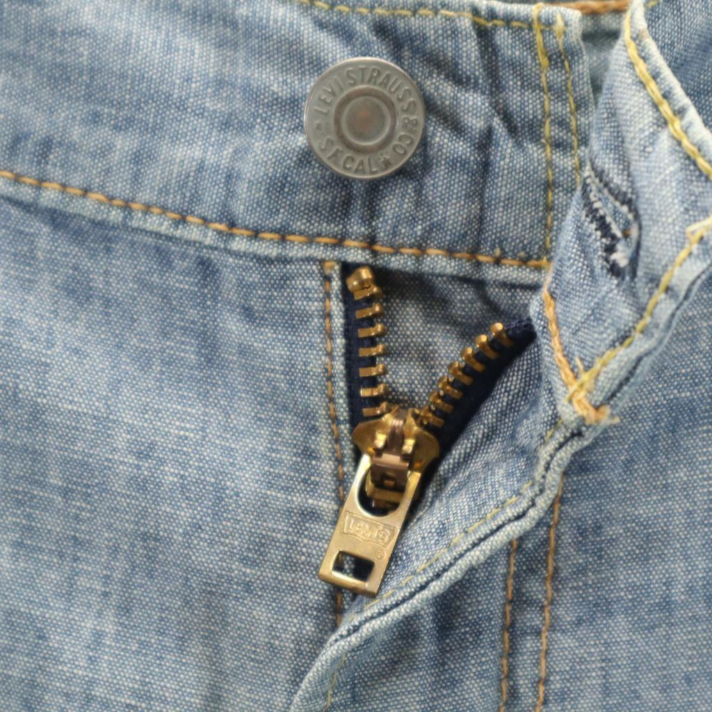 Levi's 502 Chambray Shorts W34 blau Herren Gebraucht