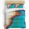 Vintage Style Green Beige Art Bedding Set 3pcs Duvet Cover Pillowcase Kids Adult Quilt Cover Double Bed Set Home Textile