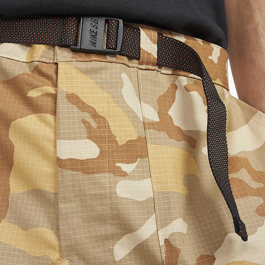 Nike SB Camouflage Print Straight Leg Shorts Men Shorts Brown AT9882-248