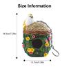 Bird Nest Parrots Nest Hanging House for Various Size Birds Wild Birdhouse Resin Nest Breeding Bird House for Courtyard