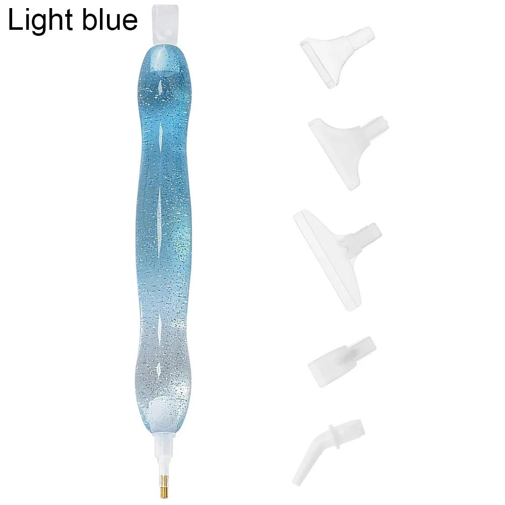 Resin Point Drill Pen 5D Diamond Painting Handmade Tool Kits for 5D Painting with Replacement Drill Picker Clay Tray Accessories