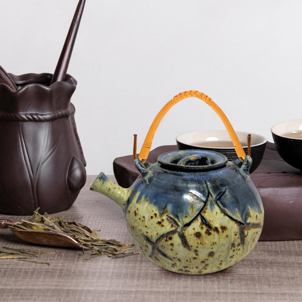 Mipcase Replacement Teapot for Ceramic Kettles and Suitable for Tea Home and Commercial Set of 2 Handles, U-Shaped, Non-Slip, Heat-Resistant, Teapots,