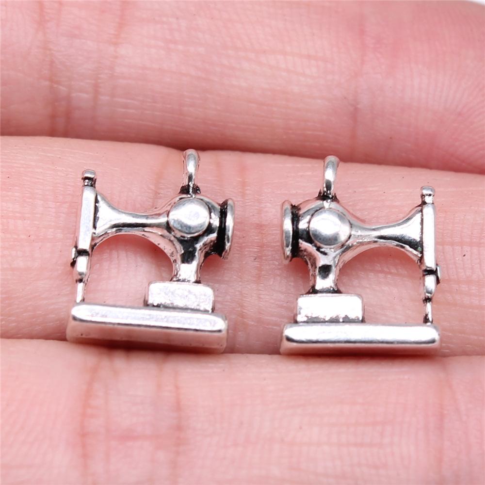 20pcs Sewing Charms For Jewelry Making Paperclip Pins Paper Clip Button Hanger Mannequin Iron Yarn Charms