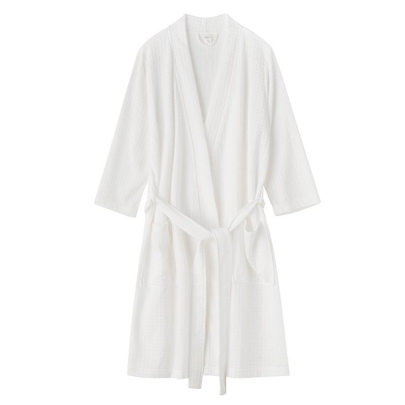 GMXIA Summer Thin Breathable Bathrobes for Women, Pajamas for Women, Hot Spring and Sauna Bathrobes, Absorbent