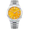 Watch (Men's/Mechanical/Date) CITIZEN COLLECTION TSUYOSA 40mm NJ0150-81Z Yellow Metal Band See-Through Back Automatic Seconds