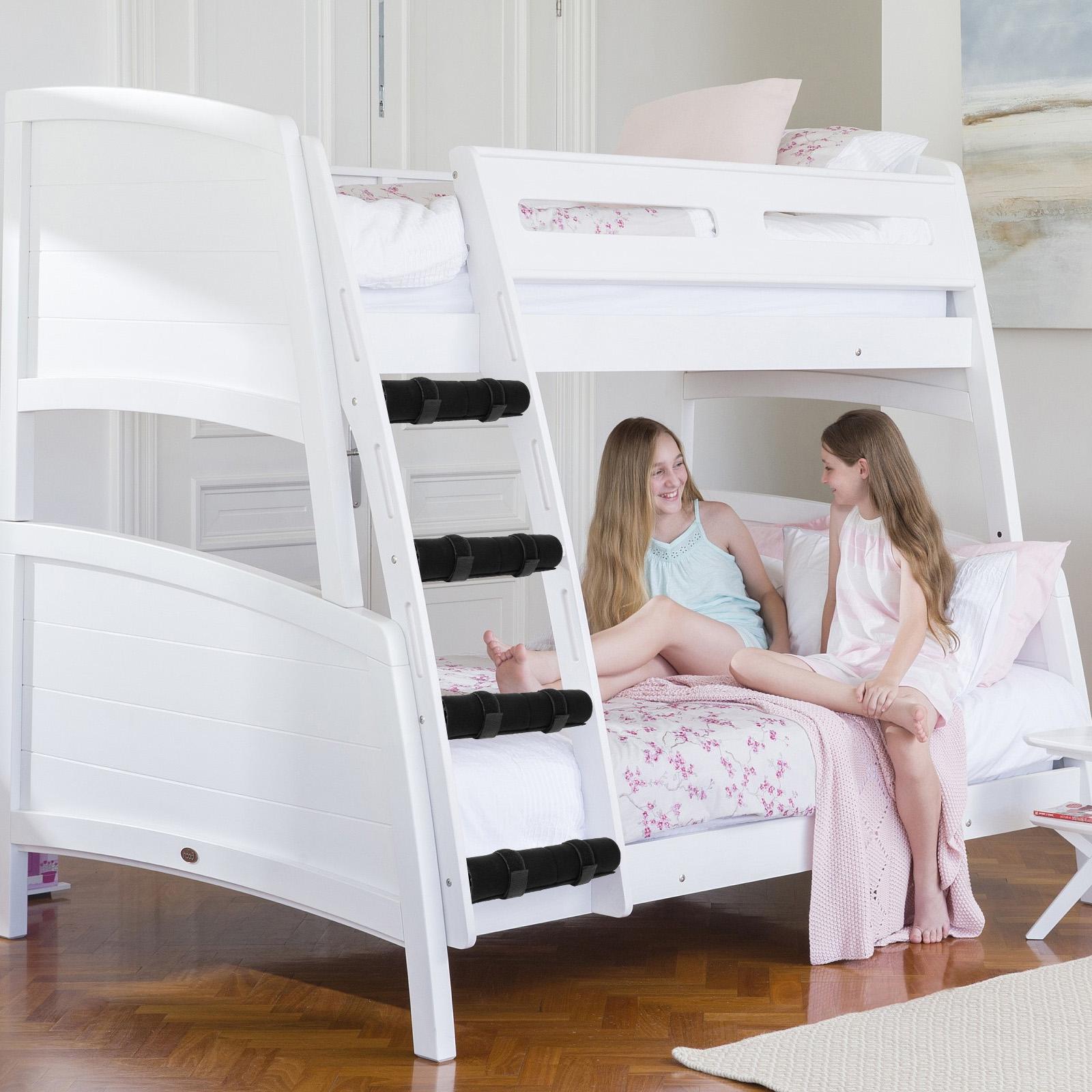 

4PCS/Set Bunk Bed Ladder Pad with 8 Adjustable Straps Comfort Bunk Bed Ladder Cover with Nonslip Dots on the Bottom for Climbing 4PCS One Set