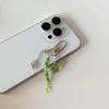 Grass Leaf Bead Pendant Phone Charm Hangings Rope Sweet Phone Chain Strap Bag Decoration Lanyard Keychain Accessory
