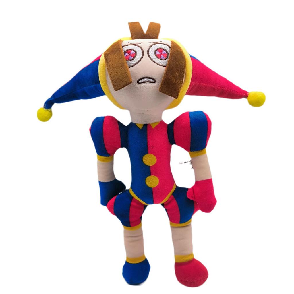 Amazing Digital Circus Clown Rabbit Plush Toy Soft Stuffed Animal Doll Gift For Kids