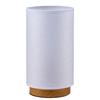 Ohm Electric Table Lamp, Japanese-Style Stand, Cylindrical Type, [Product Number] 06-1394 TT-WN10AW, White