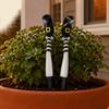 huaqianguhh 1 Pair Witch Legs Planter Decorations, Plastic Leg Insert Ornaments, Halloween Flower Pot Decoration for Outdoor Indoor Potted Plants
