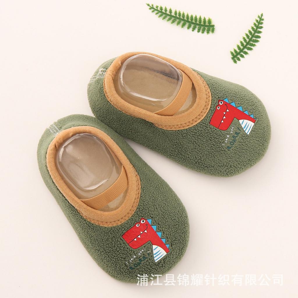 Floor Socks For Children And Infants Baby Walking Shoes For Indoors And Winter Warmth Soft-Soled - Socks And Sock Covers