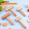 In-Stock Small Beech Wood Rolling Pin, Wooden Handle - Perfect for Dumpling Wrappers & Baking