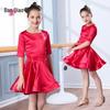 Mid-Sleeve Latin Dance Skirt for Girls – Competition & Performance-Grade Dancewear
