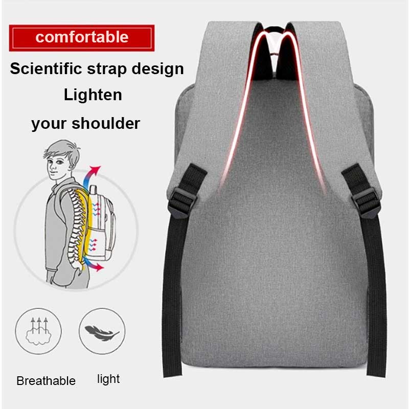 Zaino Impermeabile Oxford per Laptop da Uomo 15,6 Pollici con Ricarica USB Zaino da Viaggio d'Affari Scolastico ad Alta Capacità bolsa feminina