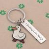 Charm for Boyfriend Girlfriend Keychain 1pc Couples Jewelry I Ducking Love You Cute Cute Duck Funny Lover Gift