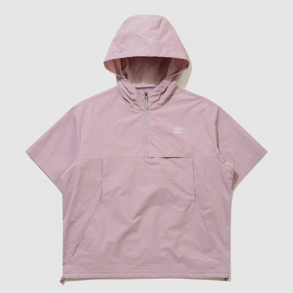 Umbro Men S Highway Ventilated Hooded Short Sleeve Anorak Ur223cwt41