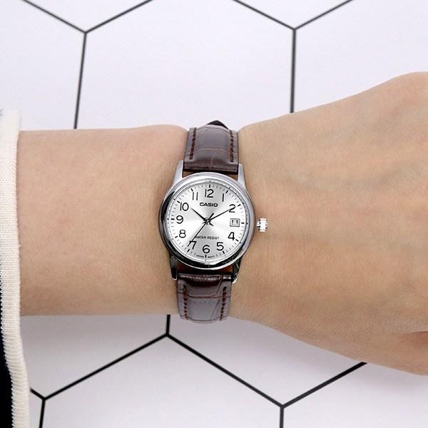 Casio Feminine Style Women's Leather Suit Casual Watch