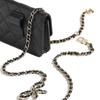 CHANEL Grain Calfskin Fanny Pack Women's Black AP3352-B10706-94305