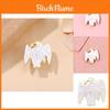 Enchanting New Alloy Demon Girl Brooch With Wings And Halo For Clothing And Bags