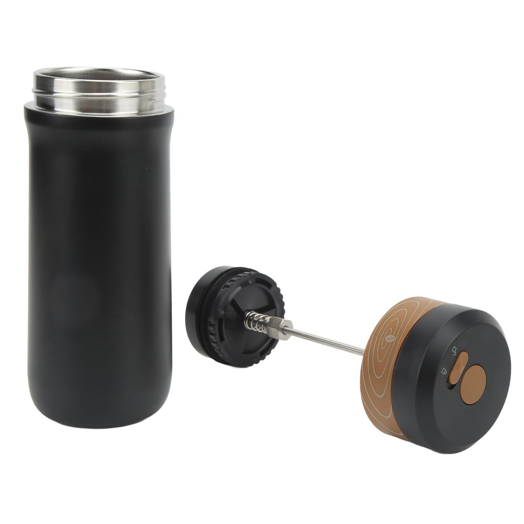 Outdoor Portable Coffee Pot French Press Coffee Maker Stainless Steel Insulated Travel Mug with