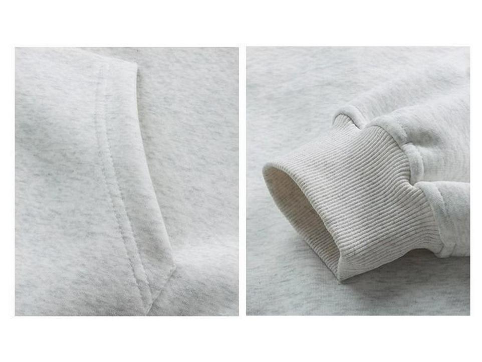 Korejský Oversized Mikinový Svetr s Kapucí pro Ženy - Podzim/Zima Sametový Silný Top v Uvolněném Stylu